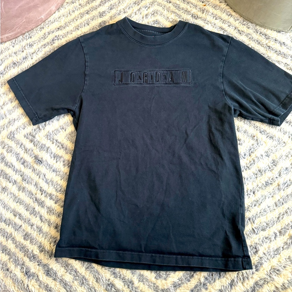 Jordan Men’s Black Embossed Logo T-Shirt, Size S